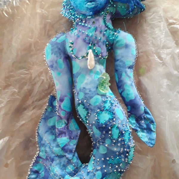 Mermarie a mermaid Art Doll 