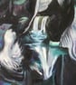 Spirit of the Enchanted Forest – Original Mixed-Media Horse Painting - Image 3