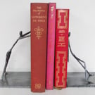 pushing and leaning bookends