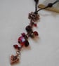 Red Copper Daisy Necklace - Image 3