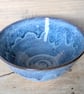 Wavy pale blue medium bowl (straighter sides) - Image 4