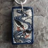 Handmade Ceramic Oystercatcher Pendant