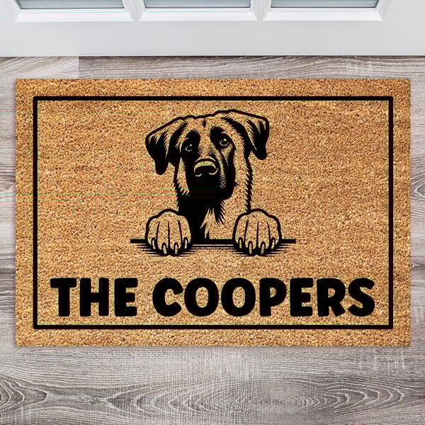 Anatolian Shepherd Door Mat - Personalised Anatolian Shepherd Welcome Mat 