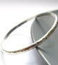 Slim Silver Personalised Bangle - Image 1