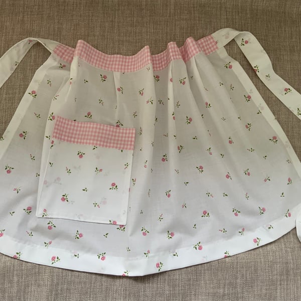 Perfectly Imperfect, Half Apron, Vintage Half Apron, Cafe Apron, Pinny