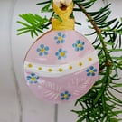 Ceramic round Bauble tree decoration