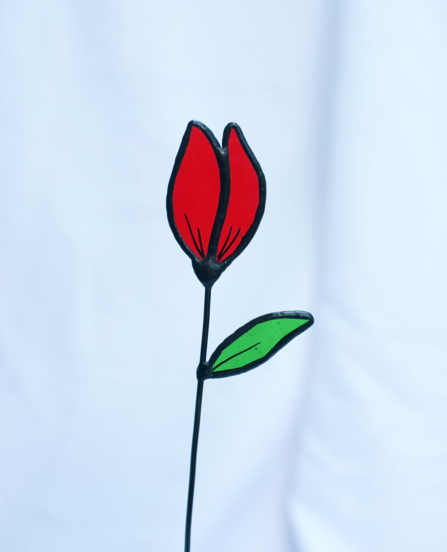 Stained glass Tulips handmade flowers