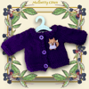 Reserved for Shani - Purple Fox Cardigan 