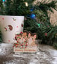Meowy Christmas Acrylic Standee - Double Sided Cat Decor 70mm - Monty & Mabel - Image 2