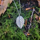 Silver Moroccan Mint Leaf Necklace