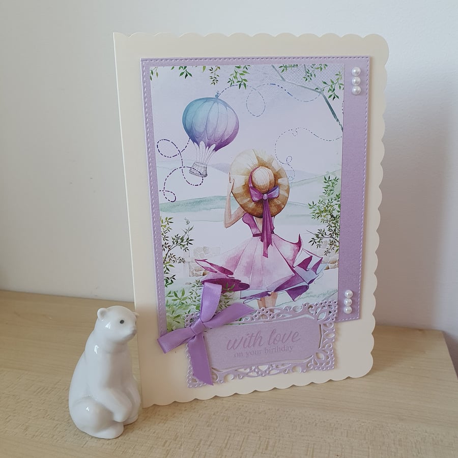 A blustery summers day birthday card