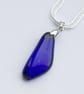 Small Blue Dichroic Glass Pendant - 1265 - Image 4