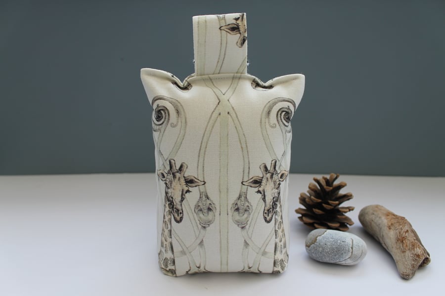 Angel Strawbridge giraffe and zebra fabric door stop, les chateaux des animaux 