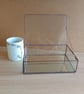 Glass trinket display box with mirrored base