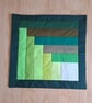 Green patchwork cushion cover - Image 7