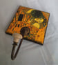Decorated Wall Hook Klimt Kiss Decoupage Ceramic Knob Napkin Decoupage Unusual - Image 2