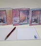 Boxed Set of 4 Winter Note Cards - Snowy Forest - Image 2