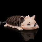 Articulated Hedge Hog Keyring - 3D Printed 