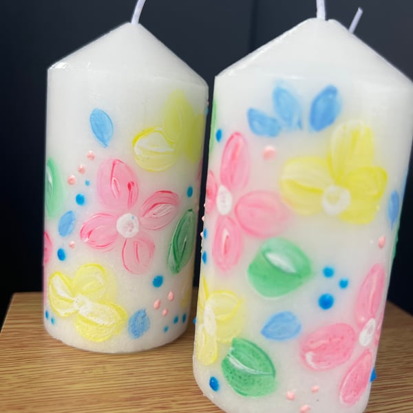 10 cm white pillar candle