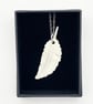 NEW! Porcelain white feather pendant - Image 6