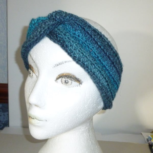 crochet ear warmer head warmer hat ( ref FA 479 Cr3 K1 )