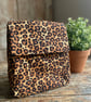 Leopard Print Handmade Insulated Lunch bag  - Image 2
