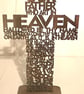 Wooden Lords Prayer Cross - Our Father - Walnut - Christian Home Decor - Image 3