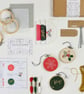 Festive Embroidery Kit, Needlepoint Kit, Beginner Friendly, Christmas Craft Kit - Image 2