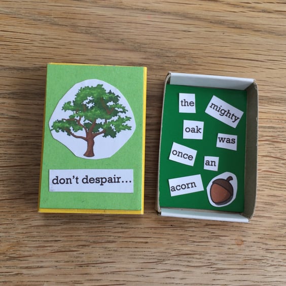 Aspiration and Ambition Mindfulness Mindset Matchbox Message