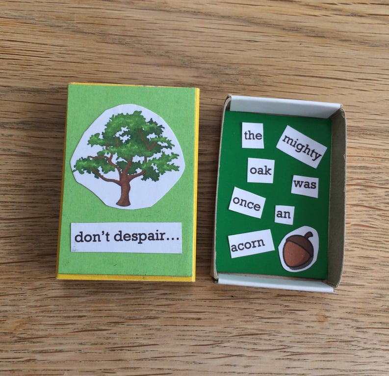 Aspiration and Ambition Mindfulness Mindset Matchbox Message