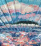 Pastel seascape handpainted shell wall decoration.   - Image 5