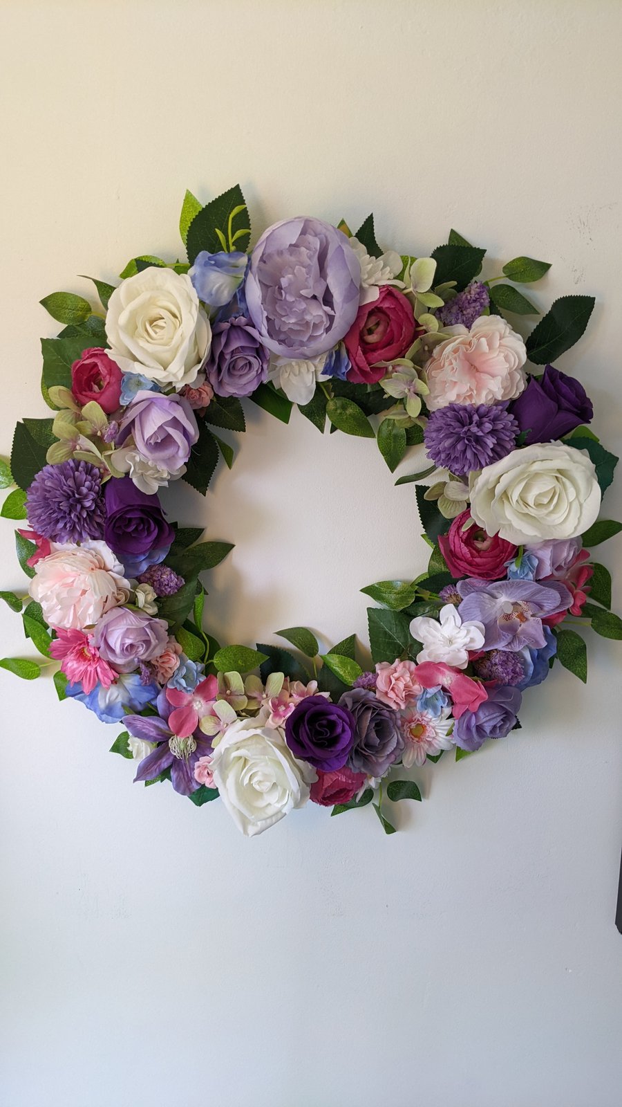 Spring floral wreath 