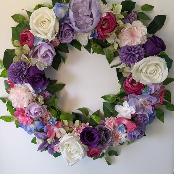 Spring floral wreath 