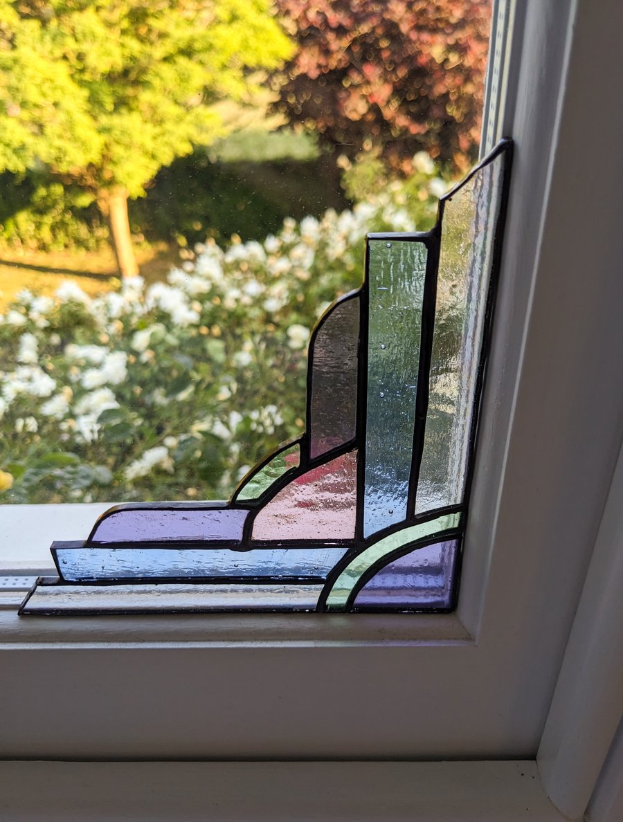 Perfectly Imperfect Stained Glass Window Corner - Style 2