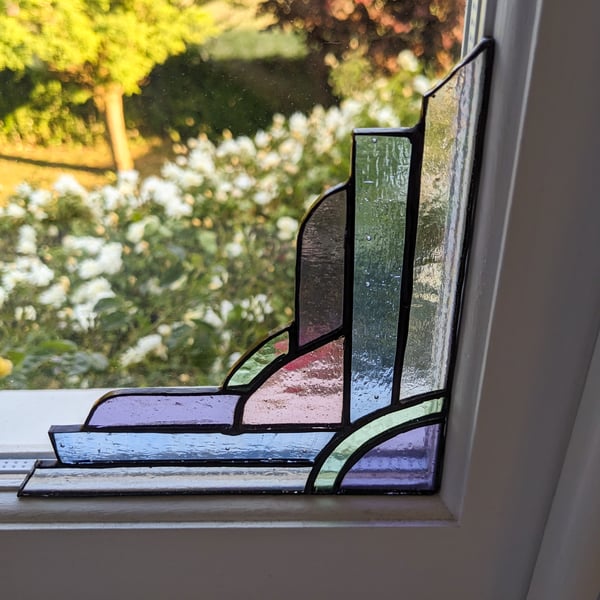 Perfectly Imperfect Stained Glass Window Corner - Style 2