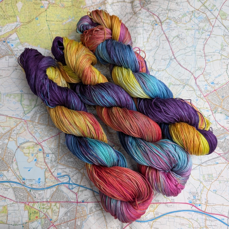 Carnival Riot :: pima cotton :: 4 ply :: 100g