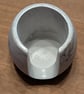 Black & White Marble Effect Eco-Resin Wax Melt Burner with Metal Melting Dish - Image 4