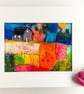 Bright fields, original felt and stitch landscape picture  - Image 4