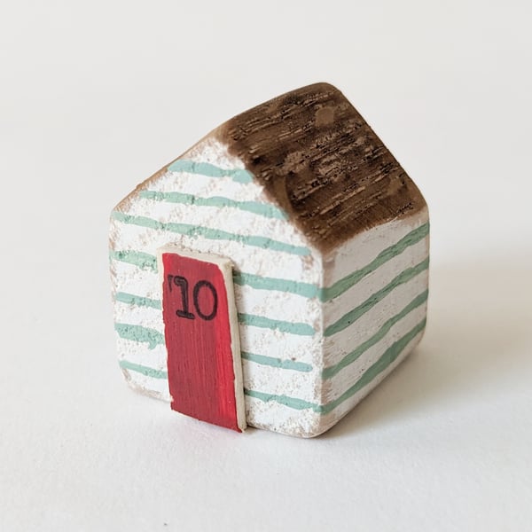 Little Hand Painted Wooden Beach Hut
