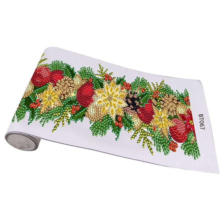 Diamond Painting Gold Floral Pinecone Christmas Sticker Diamond Painting Kit Emb
