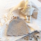 Organic Baby Hat, certified cotton, Christmas gift, newborn up to 6 months