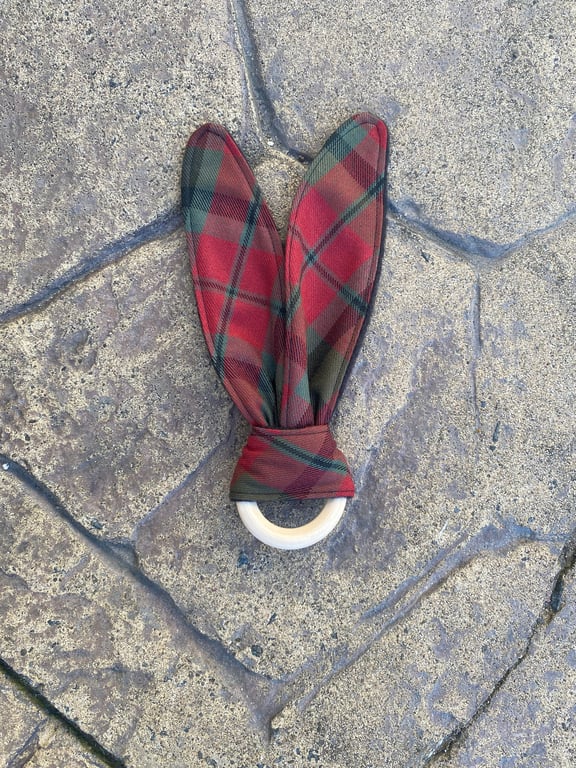 MacNaughton Tartan Bunny Ears Teether
