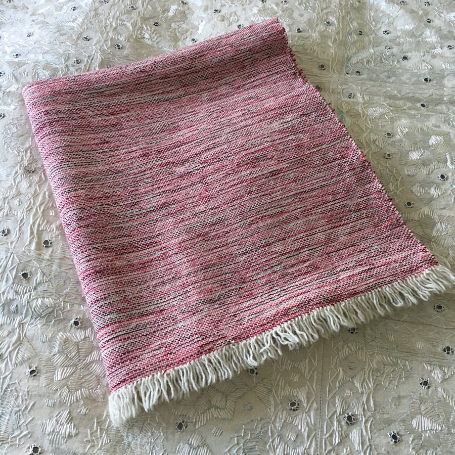  Handwoven Bed Throw - Pink