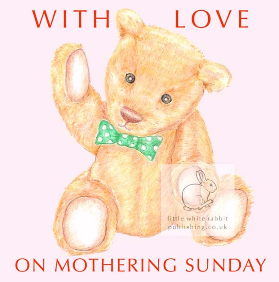 Horace the Teddy Bear - Mother's Day Card