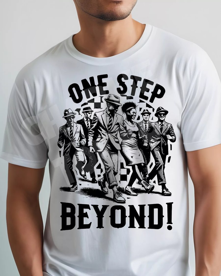 Ska Music Inspired T-Shirt. One Step Beyond Men's and Lady's available