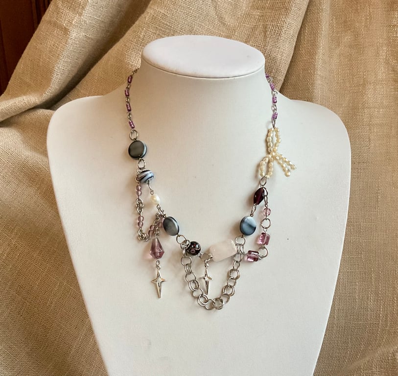 Beautiful Handmade Whimsical Fairy Fantasy Necklace 