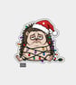 Unique Funny Christmas Gift Tags For Adults, 6pk - Sad Hedgehog