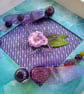 Passionate Purple Beaded Damselfly Frame - Image 2