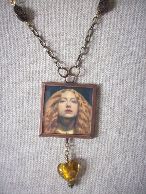 John Everett Millais "The Bridesmaid" Art Necklace