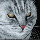 Custom Pet Portrait Painting - One Subject - Small (7" x 5" approx)